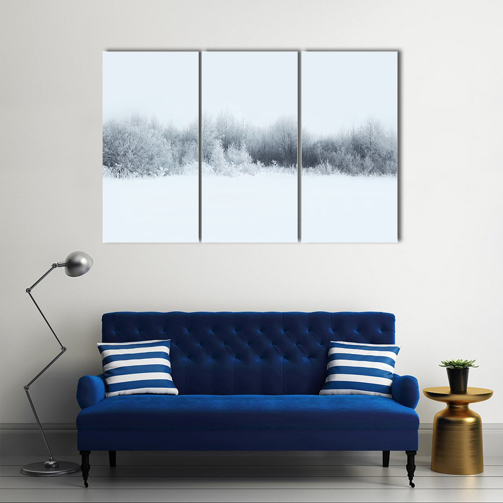 Winter Forest Landscape Canvas Wall Art
