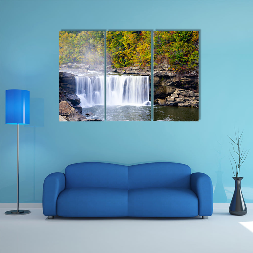 Cumberland Falls In Kentucky Canvas Wall Art