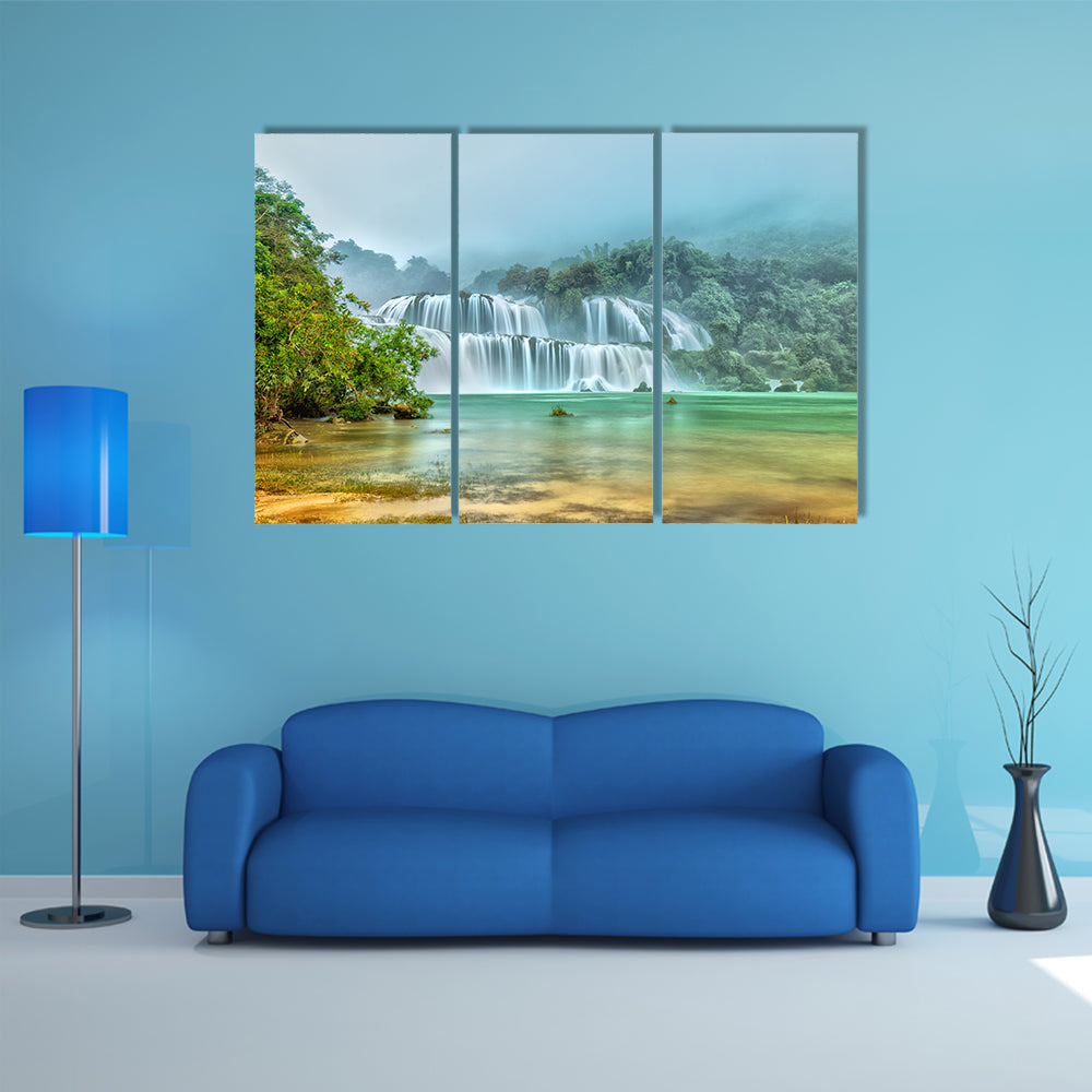 Ban Gioc Waterfall In Vietnam Canvas Wall Art