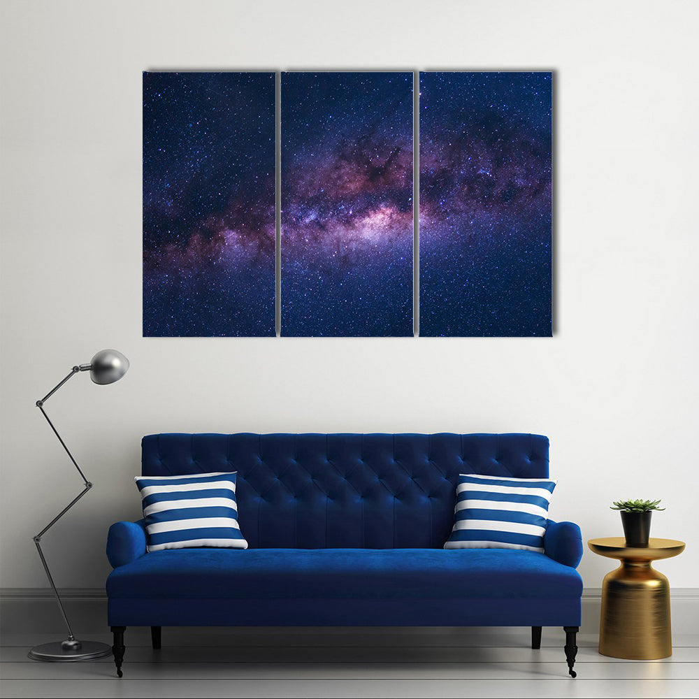 Space Shot Of Milky Way Galaxy Canvas Wall Art