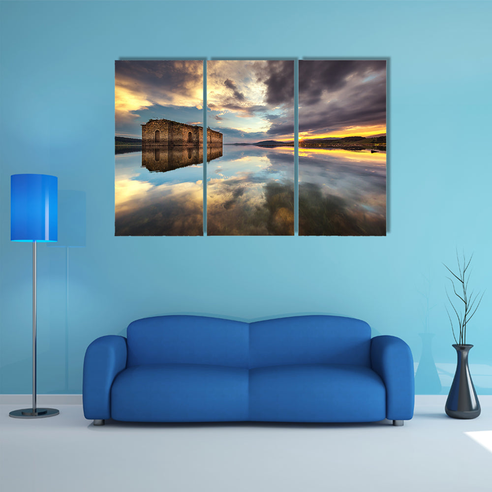 Abandoned Church In Dam Jrebchevo In Bulgaria Canvas Wall Art