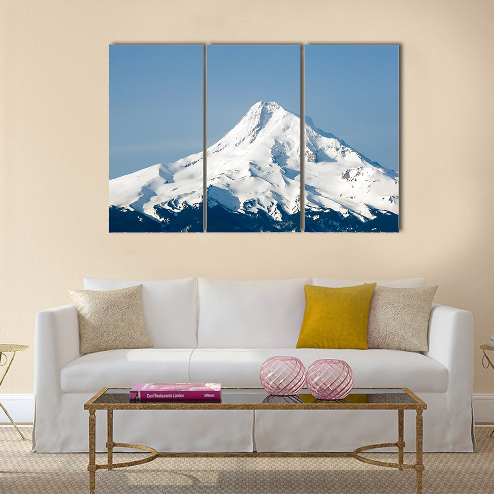 Mount Hood Snow-capped Peak Canvas Wall Art