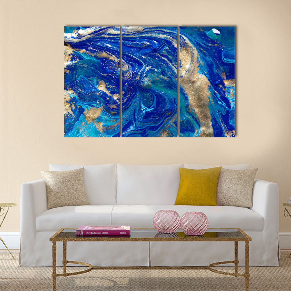 Liquid Marble Pattern Canvas Wall Art