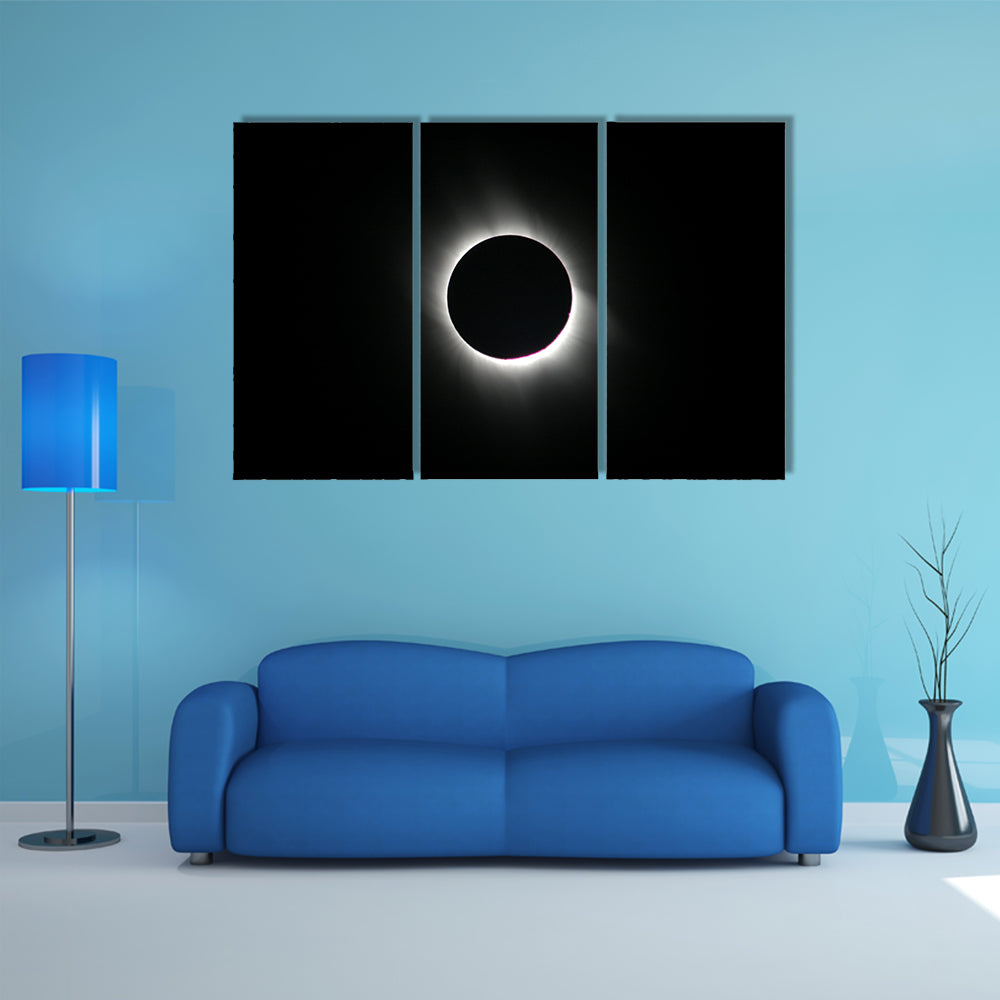Total Solar Eclipse In Cappadocia Turkey Canvas Wall Art