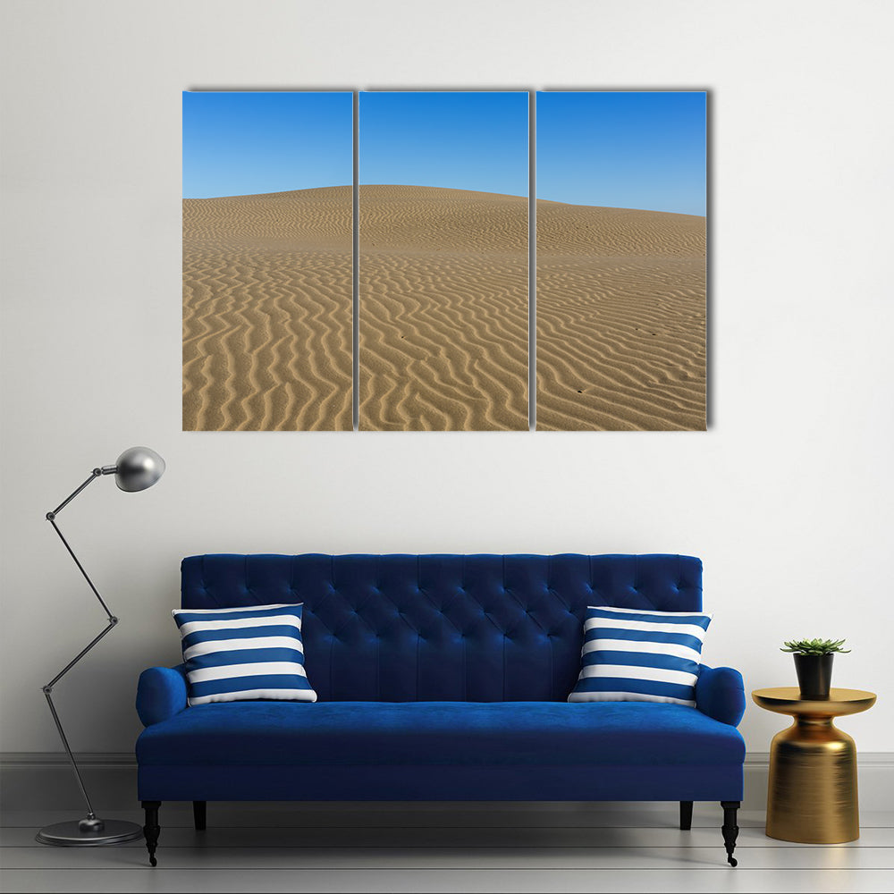 Sand Ripples on Desert Dunes Canvas Wall Art
