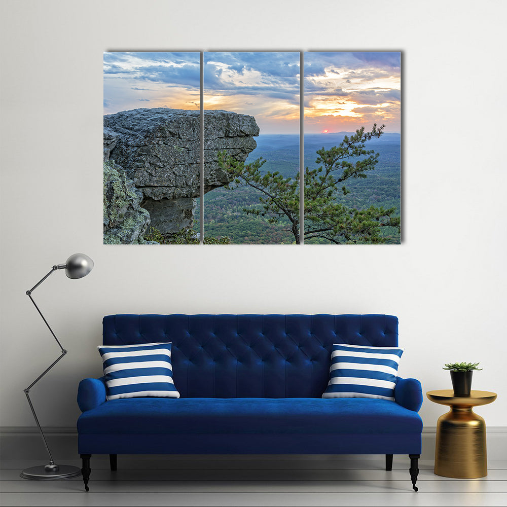 Sunset at Cheaha Mountain State Park Canvas Wall Art