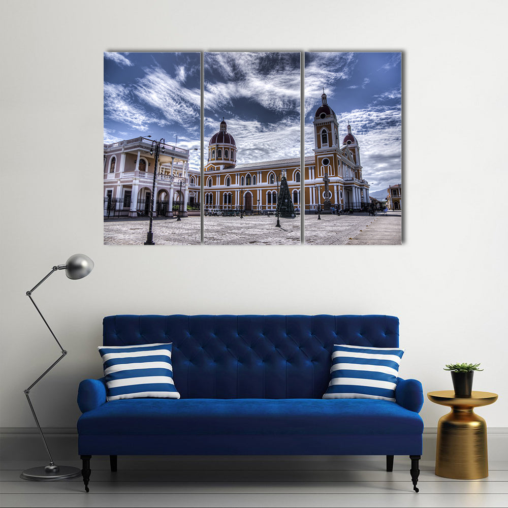 Cathedral of Granada In Nicaragua Canvas Wall Art