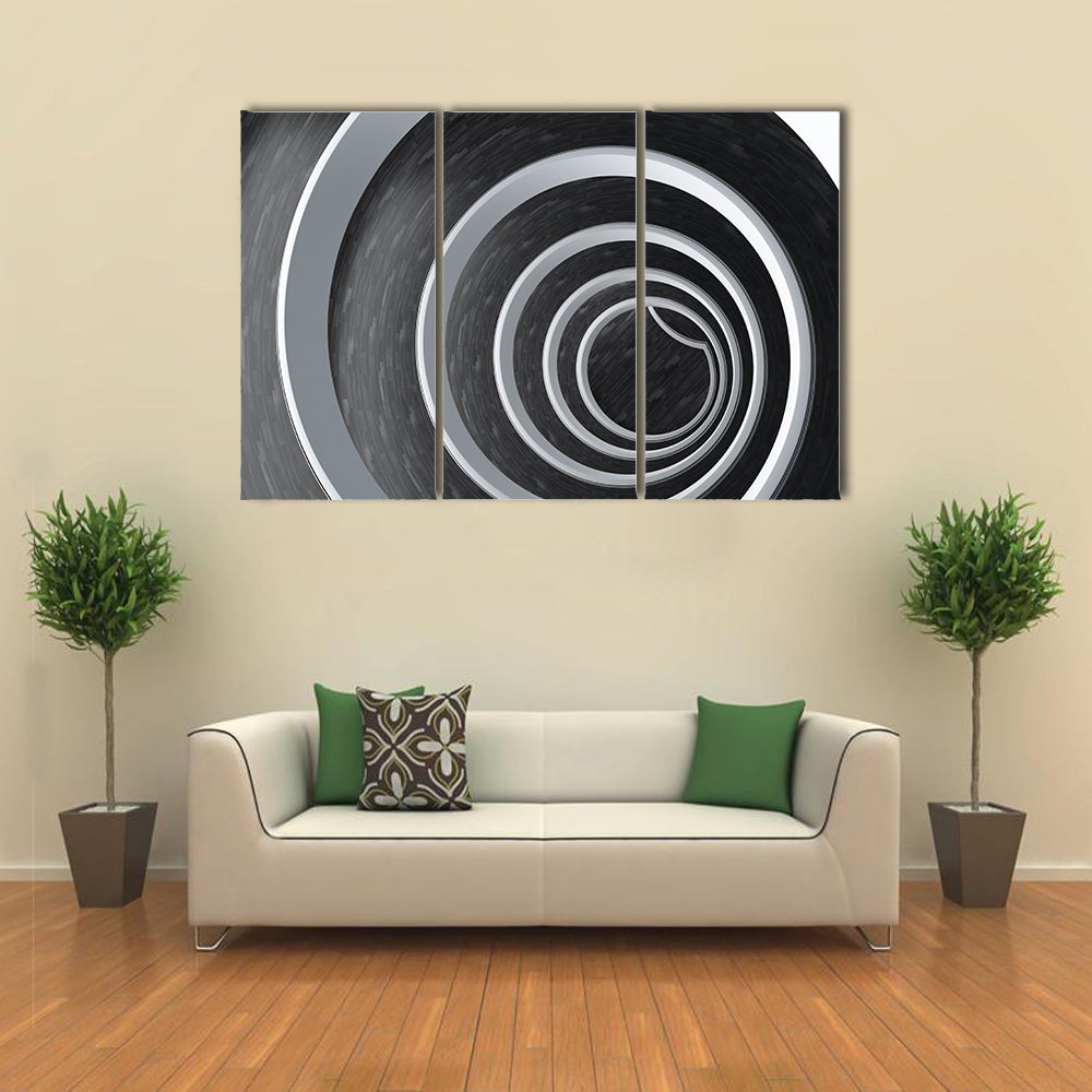 Spiral Ramp Abstract Canvas Wall Art
