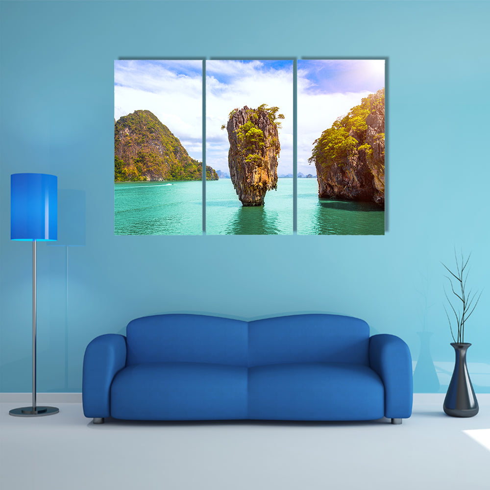 James Bond Island In Phang Nga Bay Phuket Thailand Canvas Wall Art