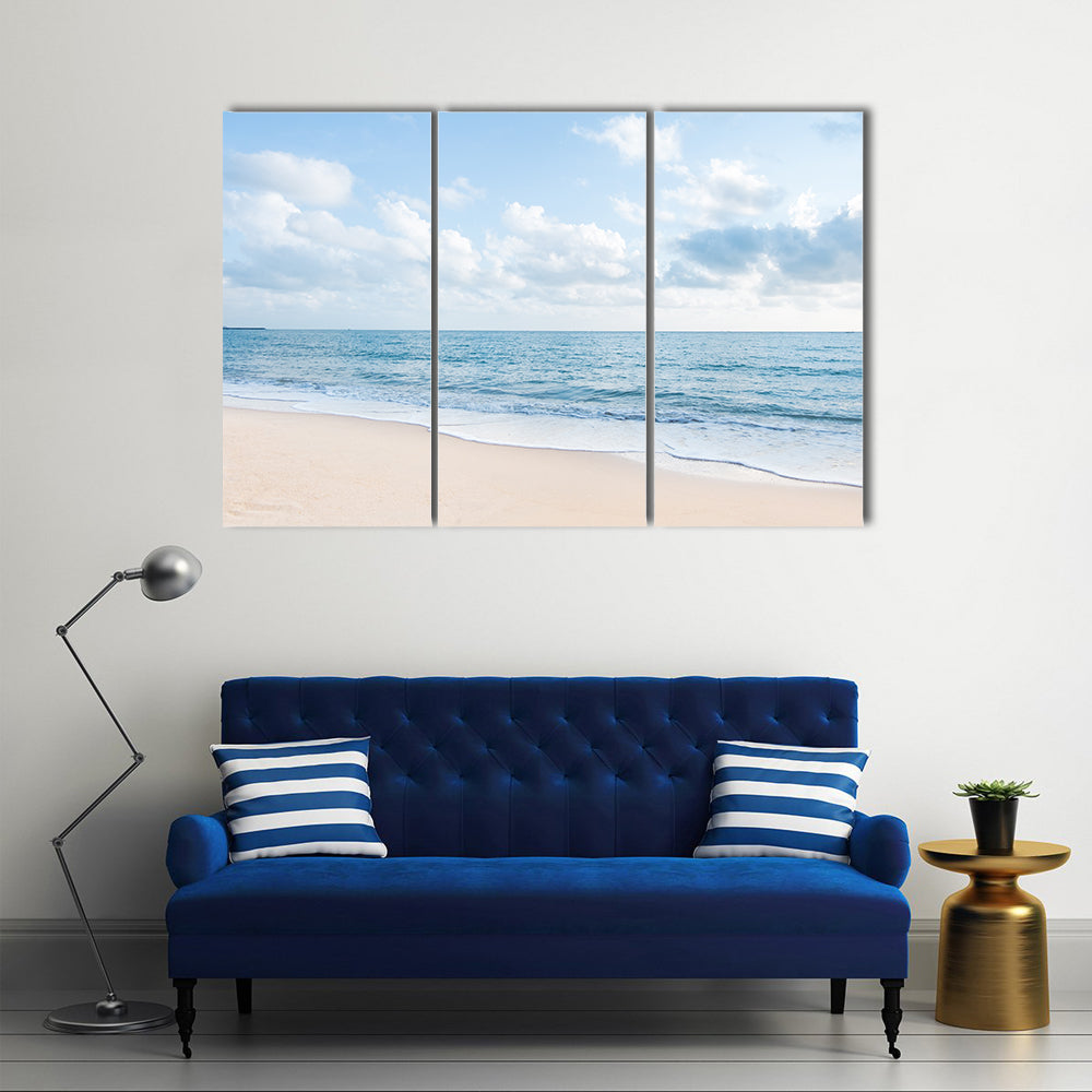 White Sand Beach Canvas Wall Art