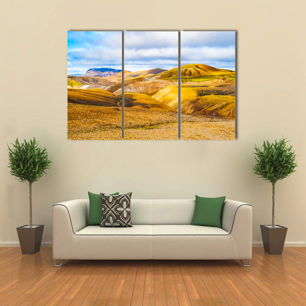 Mountains Of The Fjallabak Nature Reserve In Iceland Canvas Wall Art