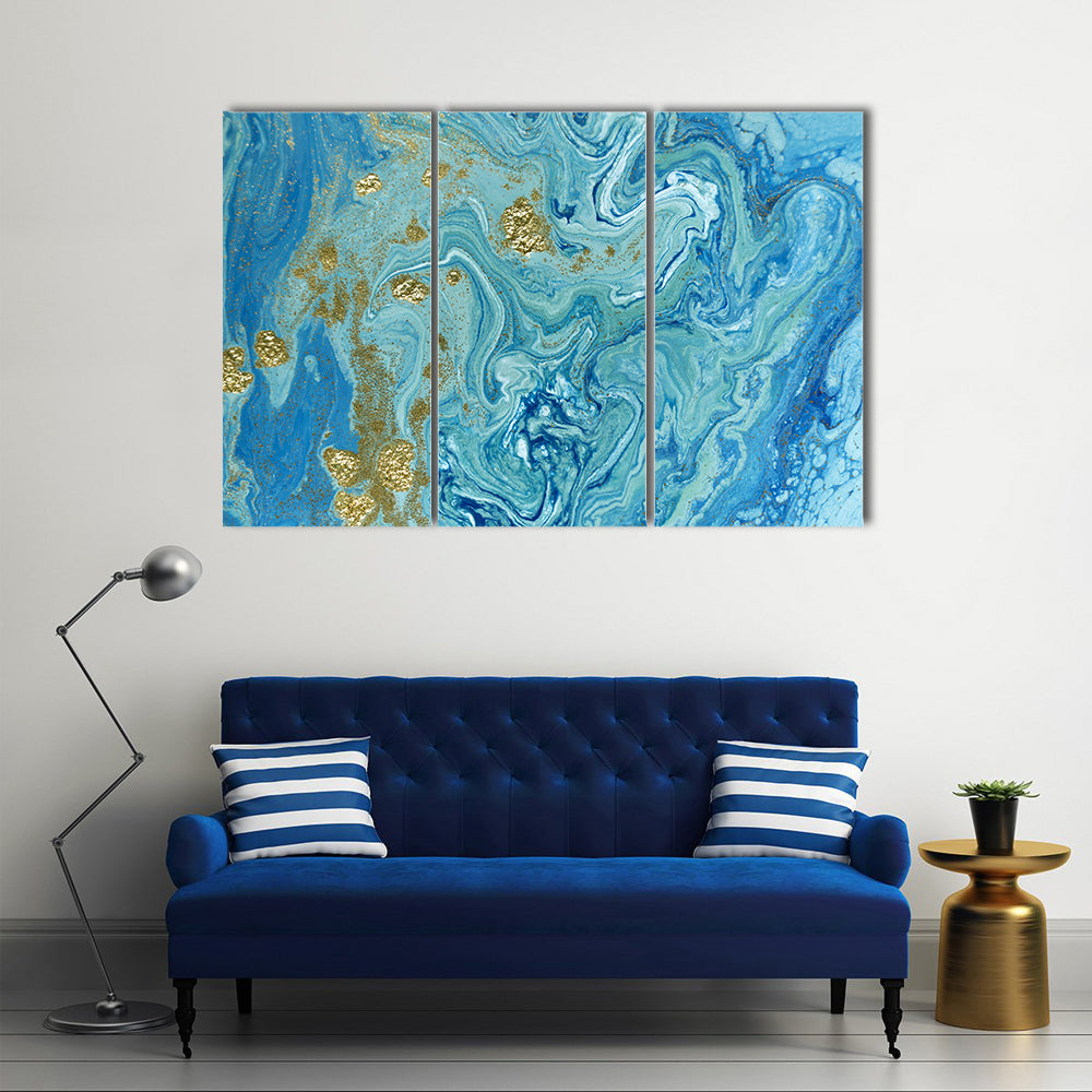 Liquid Marble Pattern Canvas Wall Art