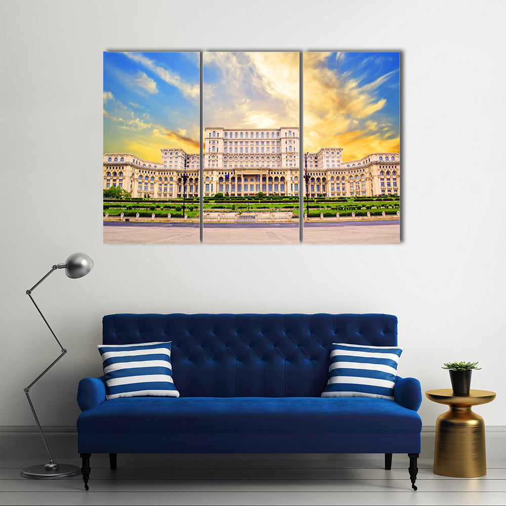 Palace of Parliament, Bucharest Canvas Wall Art