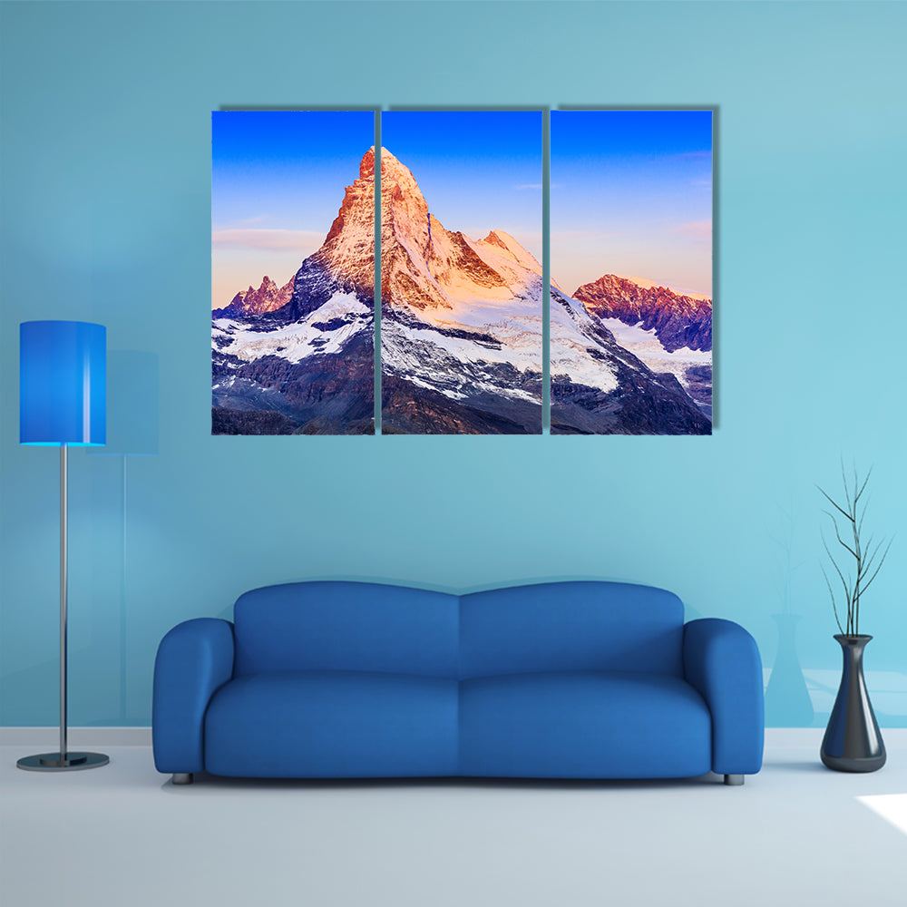 Matterhorn At Sunrise Canvas Wall Art