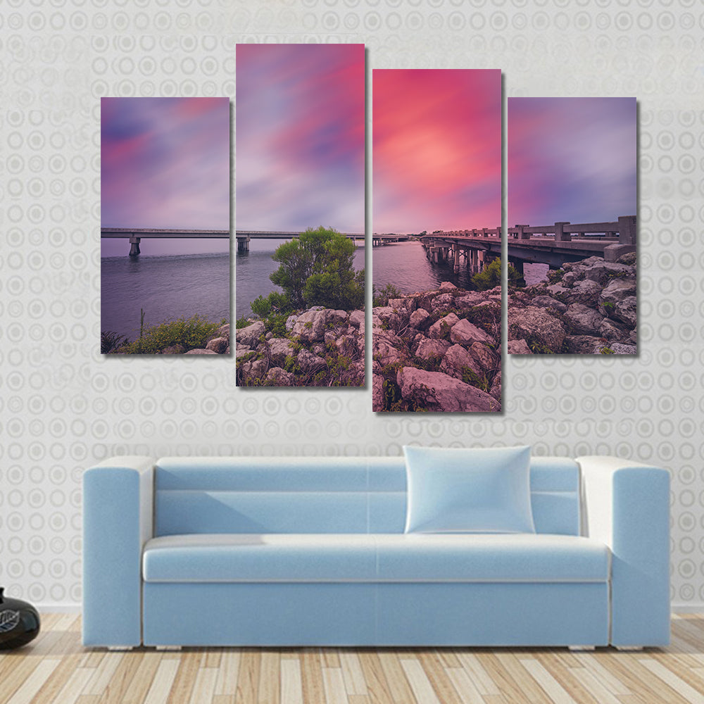 Bridges Between Amelia and Big Talbot Islands Canvas Wall Art