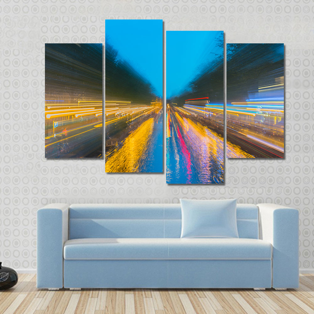 Urban Night Travels Canvas Wall Art