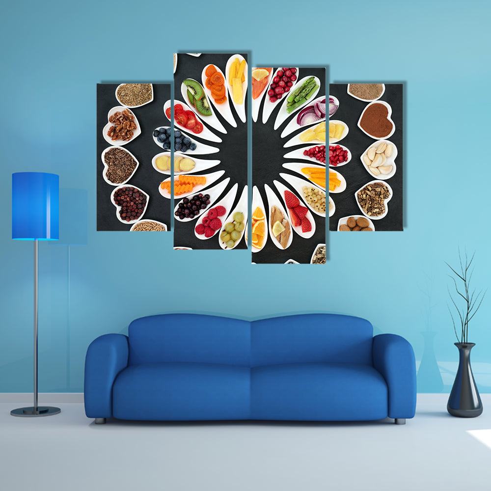 Food For A Healthy Heart Canvas Wall Art