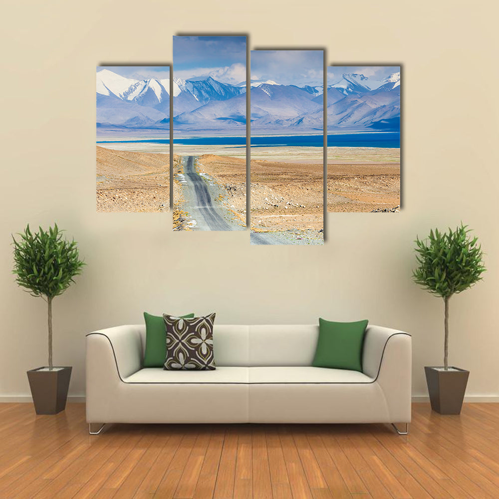 Karakul Lake In Pamir In Tajikistan Canvas Wall Art