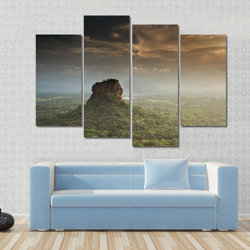 Sigiriya Lion Rock Fortress Canvas Wall Art