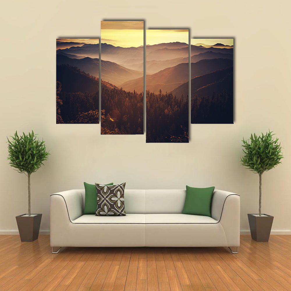 Sierra Nevada Mountains In California Canvas Wall Art