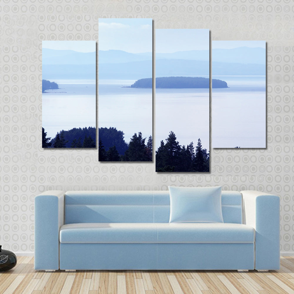 Early Morning Lake In Sweden Canvas Wall Art