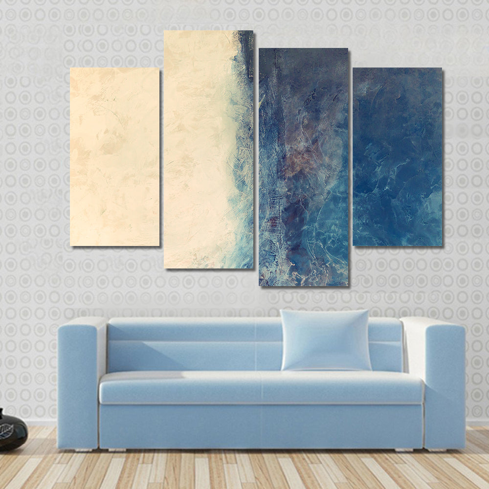 Sea And Beach Abstract Canvas Wall Art