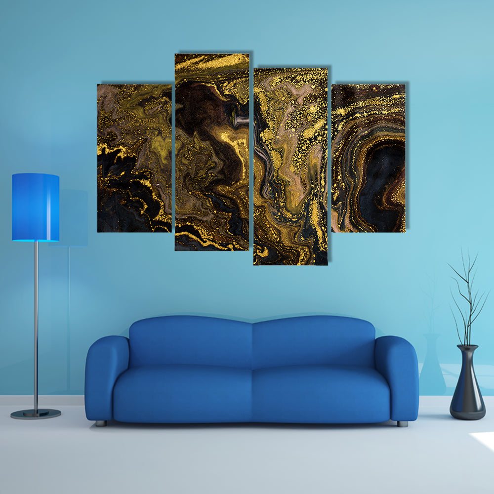 Marble Ripple Pattern Canvas Wall Art