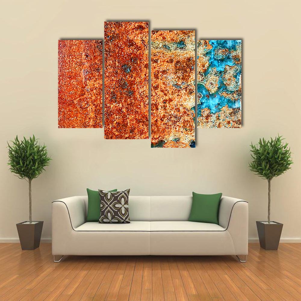 Rust Patterns In Steel Canvas Wall Art