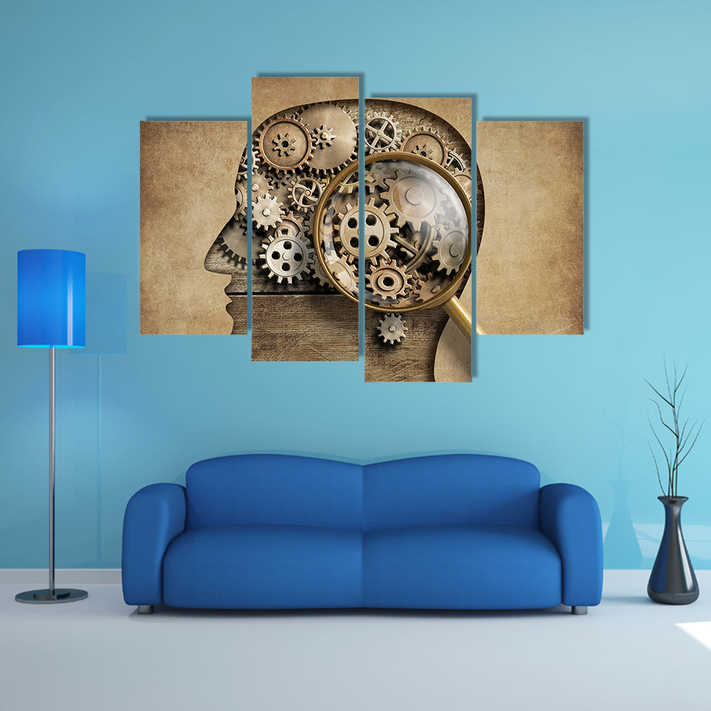 3D Psychology Concept Canvas Wall Art