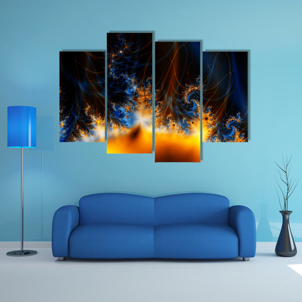 Solar Storm In Outer Space Canvas Wall Art