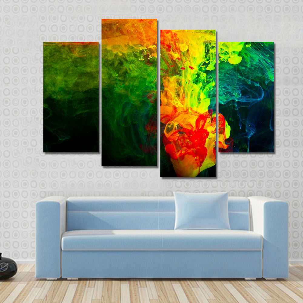 Dissolving Paint in Water Canvas Wall Art