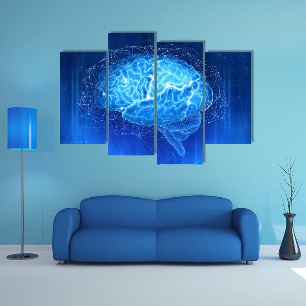 Human Brain Canvas Wall Art