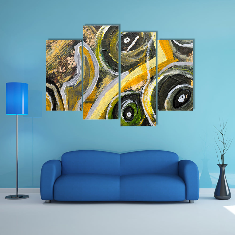 Brush Strokes Texture Canvas Wall Art
