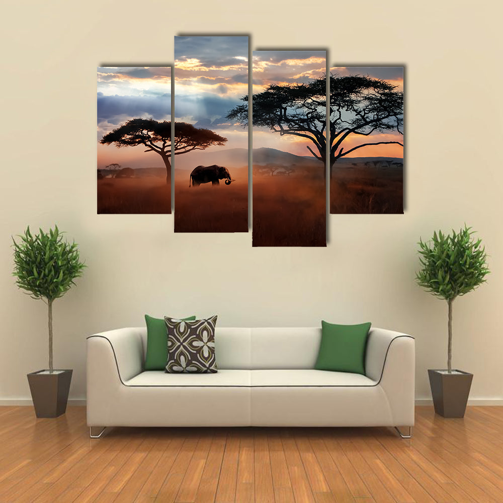 Wildlife Of Tanzania Canvas Wall Art