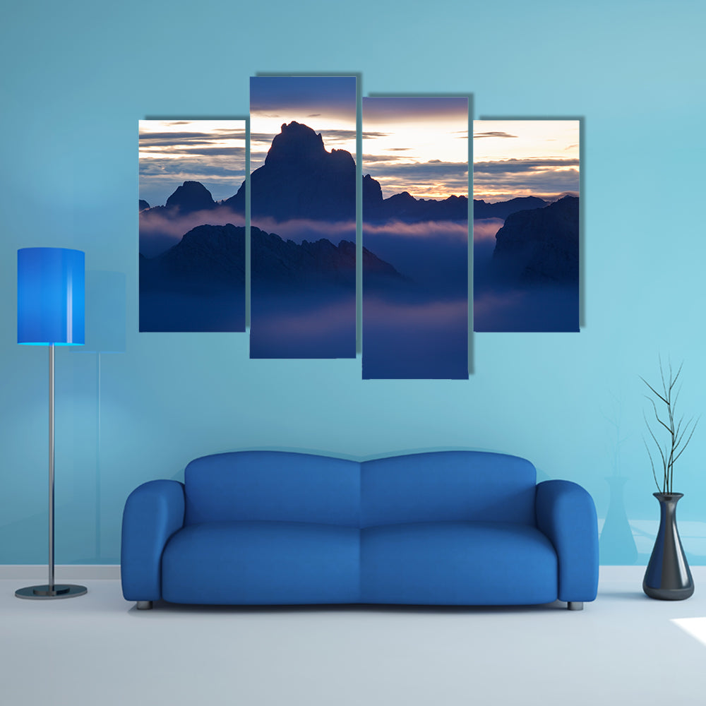 Dolomites Alps In Italy Canvas Wall Art