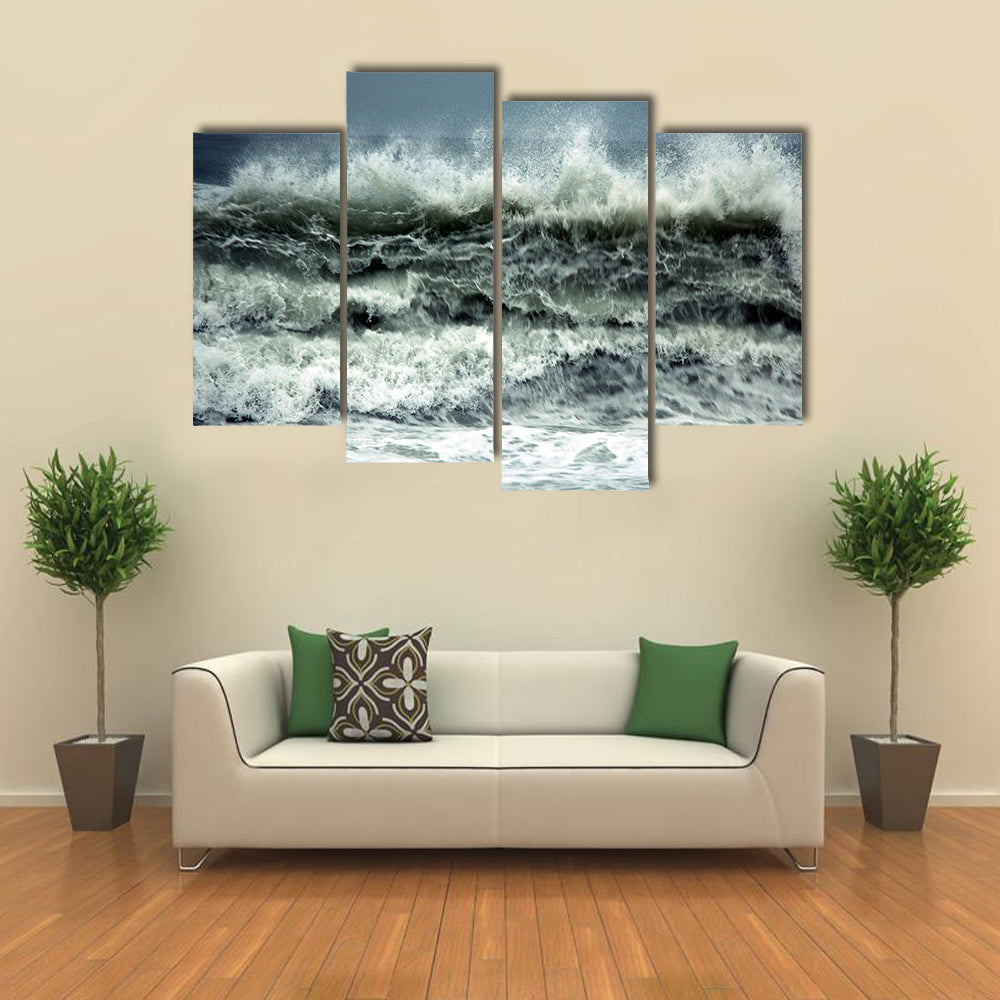 Turkey Coast In storm Canvas Wall Art