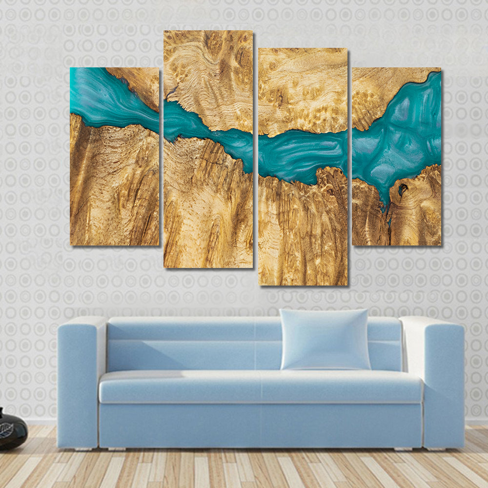 River Flow Artwork Canvas Wall Art