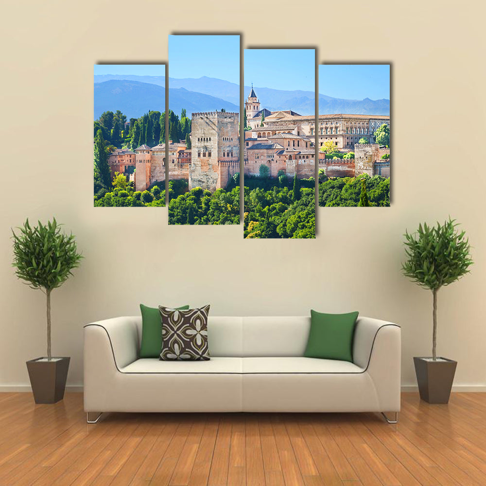 Alhambra Palace Complex In Spain Canvas Wall Art