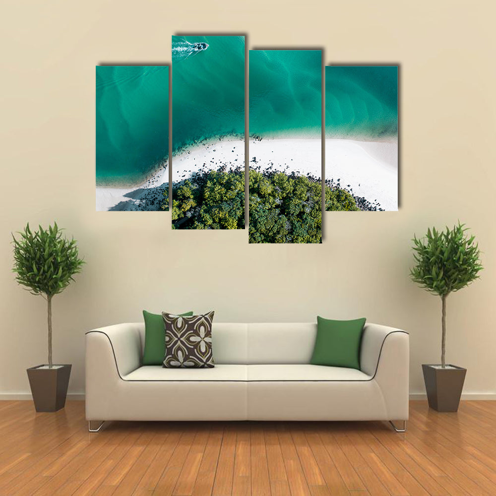 Drone Shot Of Gold Coast Canvas Wall Art