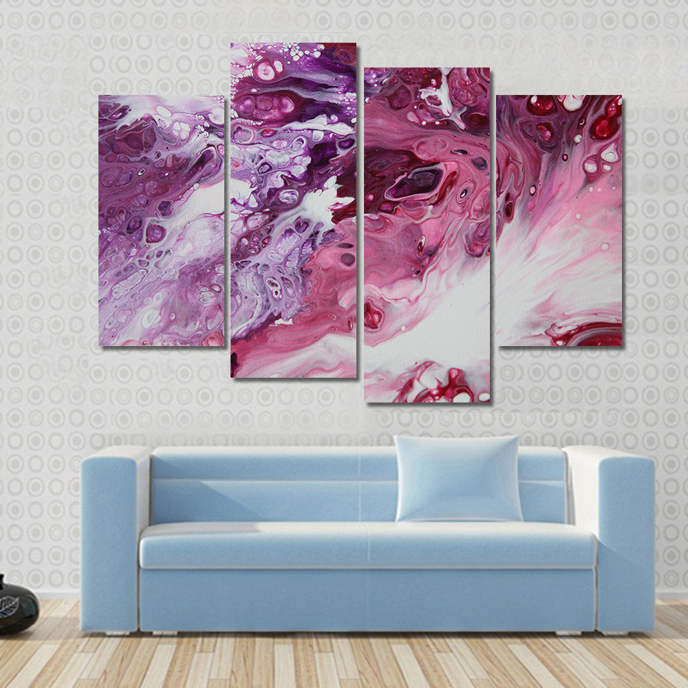 Clashing Tempest Abstract Canvas Wall Art