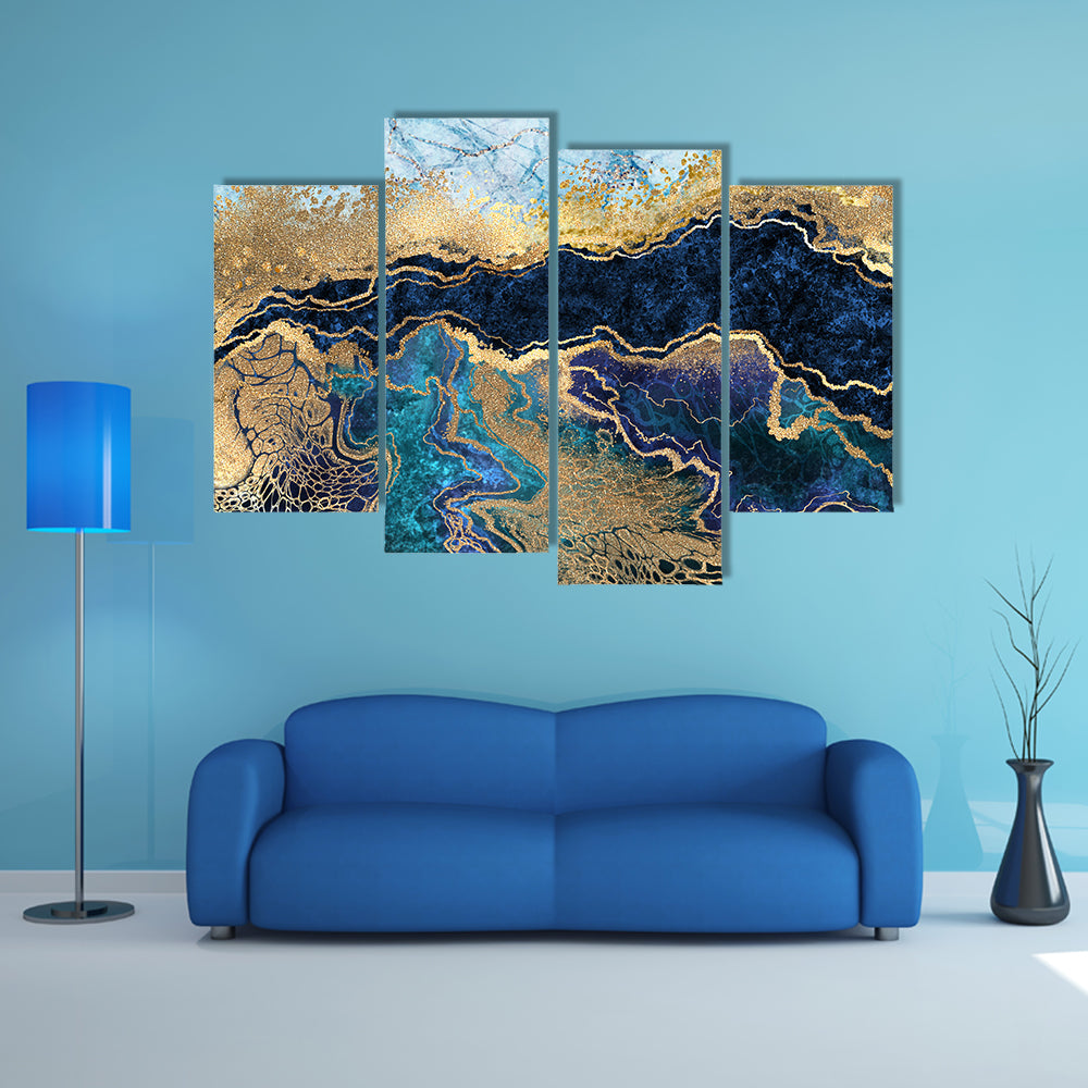 Artificial Marbled Surface Canvas Wall Art