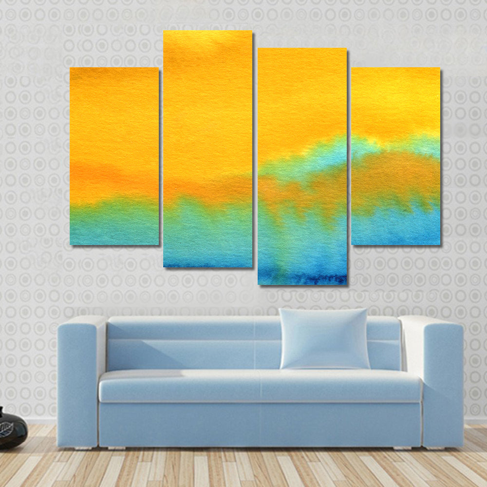 Modern Aquarelle Abstract Canvas Wall Art