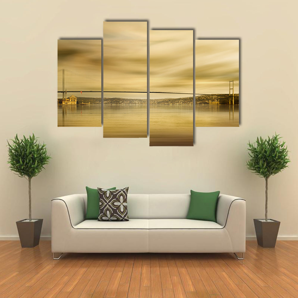 Bosphorus Bridge In Istanbul Canvas Wall Art