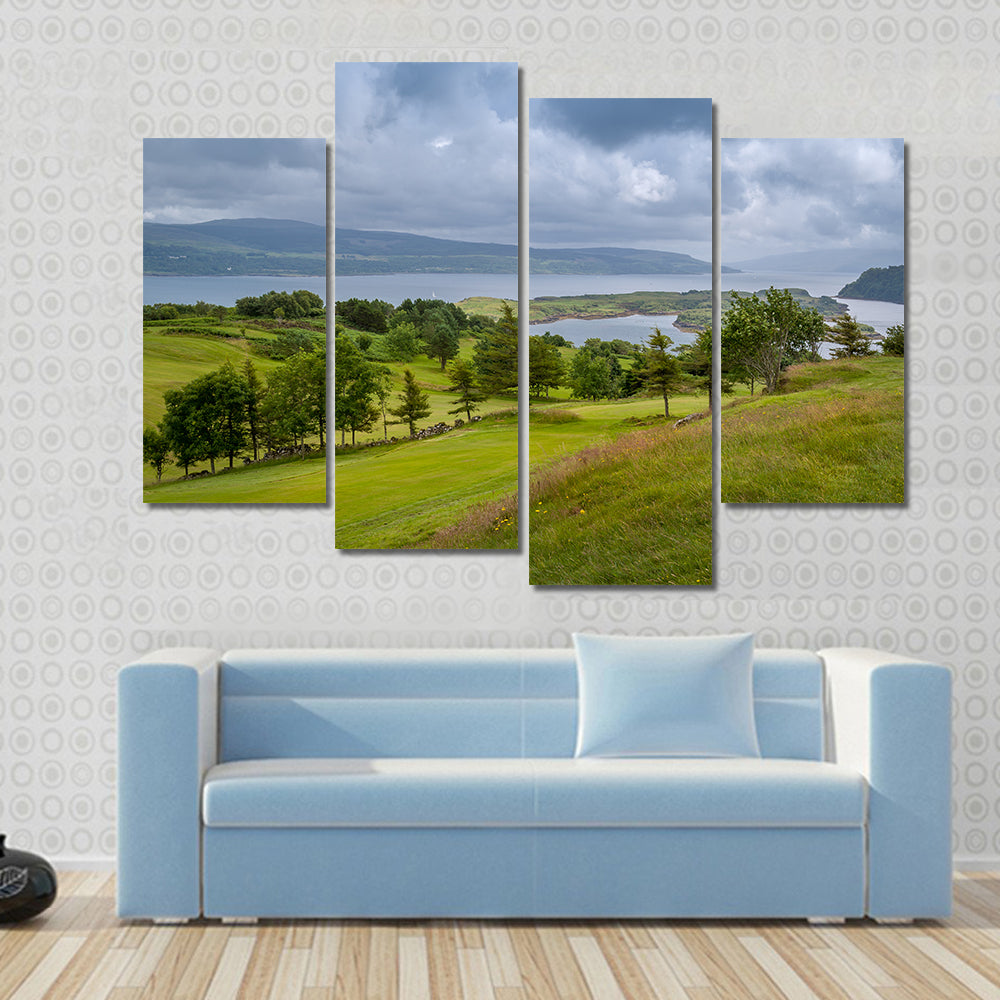 Tobermory Bay In Scotland Canvas Wall Art