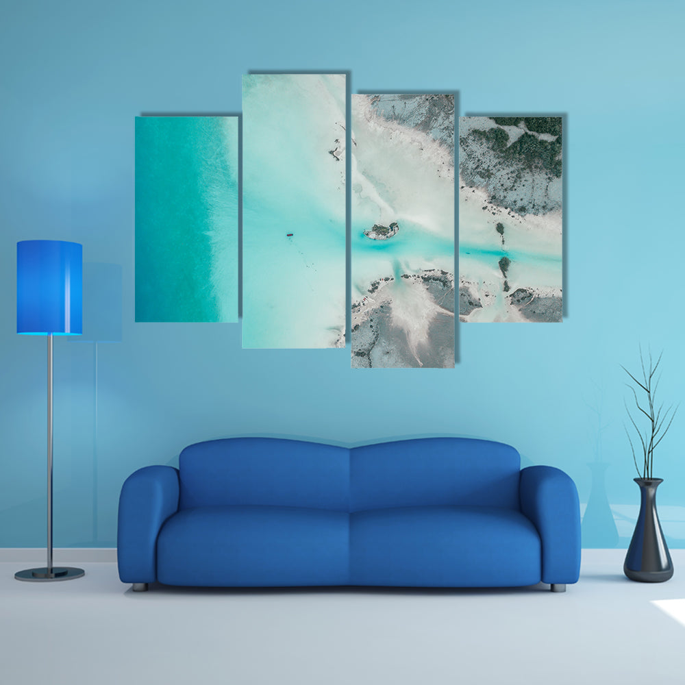 Lagoon Of Seven Colors Lake Bacalar In Mexico Canvas Wall Art