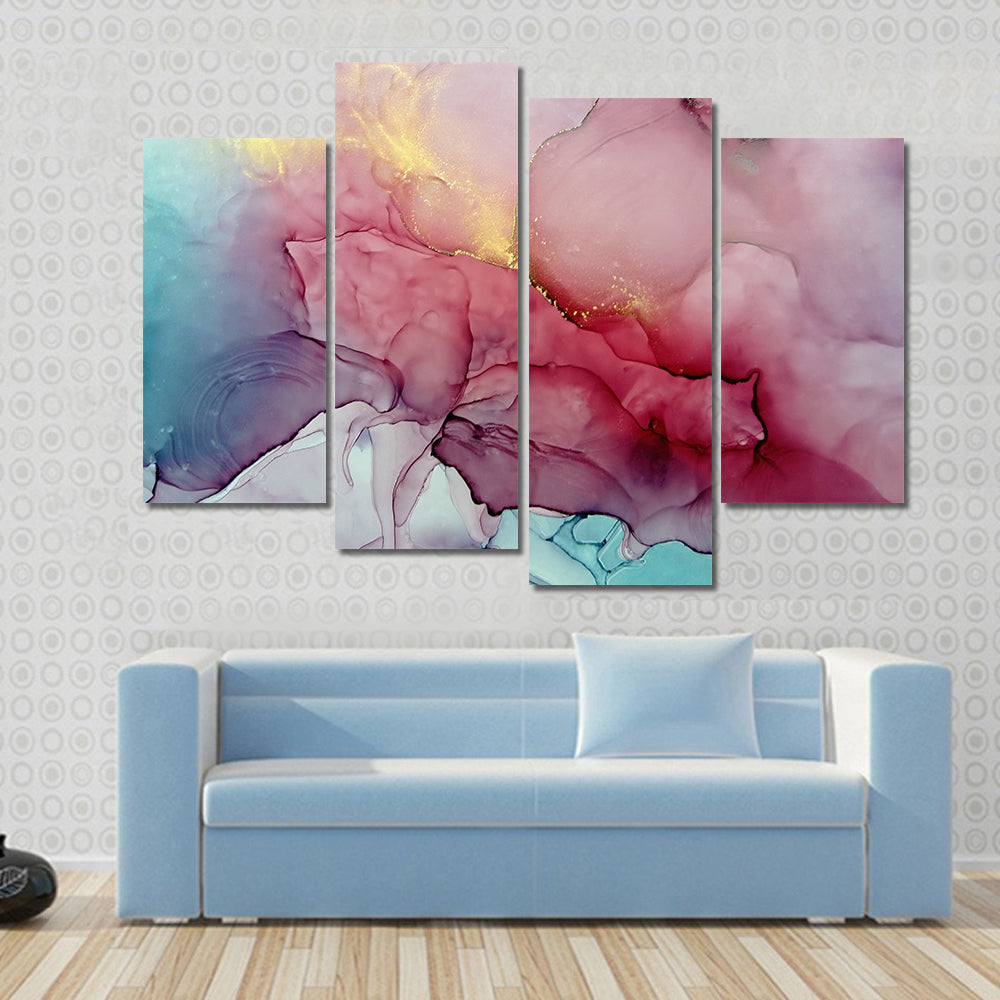 Splash Of Fluid Artwork Canvas Wall Art