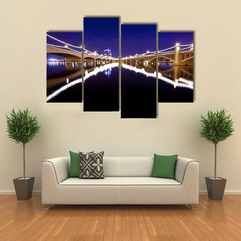 Mill Avenue Bridges In Tempe Arizona Canvas Wall Art