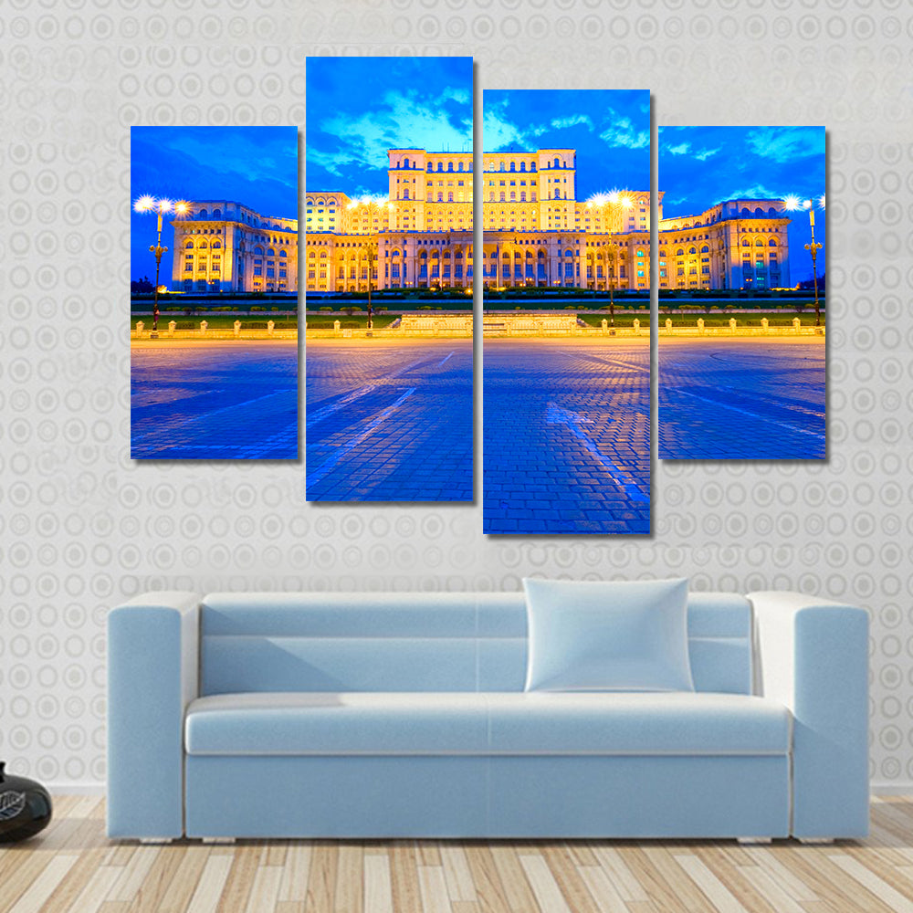 Palace of the Parliament, Bucharest Canvas Wall Art