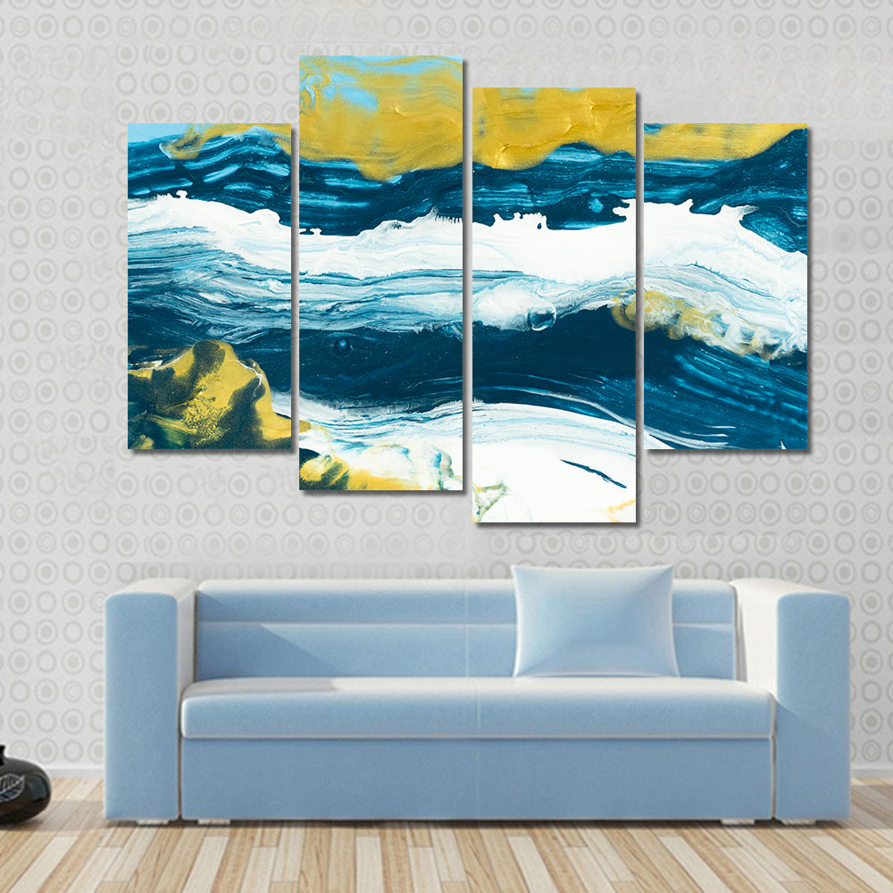 Acrylic Lake Texture Canvas Wall Art