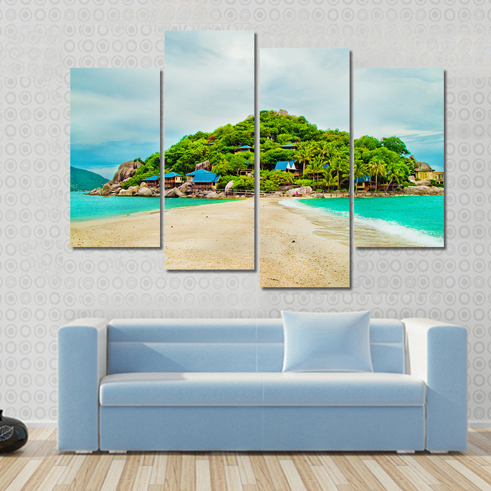 Tropical Island Beach in Thailand Canvas Wall Art